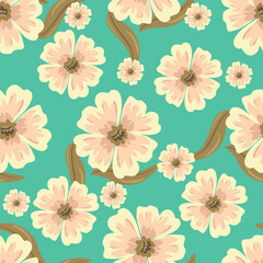 beautiful ditsy floral seamless background