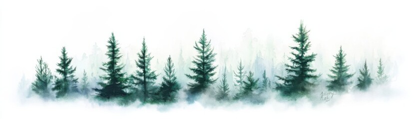 Obraz premium Misty Forest