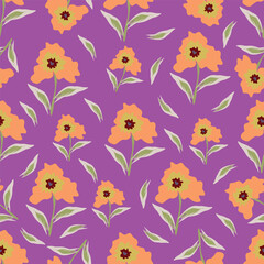 Textile and digital seamless floral vector design