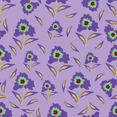 Textile and digital seamless floral vector design
