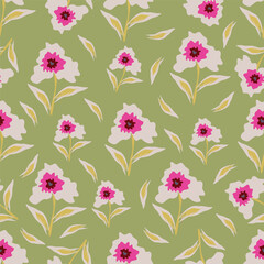 Textile and digital seamless floral vector design