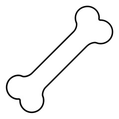 Fototapeta premium Dog bone Art vector illustration