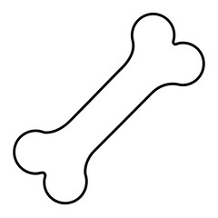 Fototapeta premium Dog bone Art vector illustration