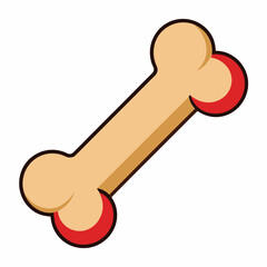 Dog bone Art vector illustration