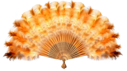 Yellow Fan Japanese transparent background
