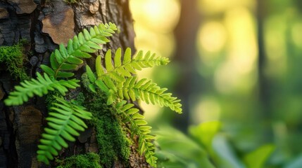 Serene Forest Ferns