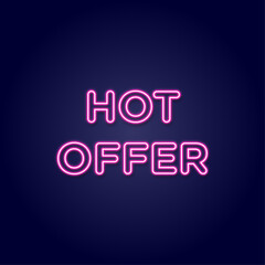 Neon Label With Text Hot Offer