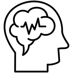 Fototapeta premium Mental Health Icon