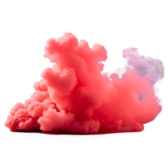 Fototapeta premium red smoke could isolated on a transparent background