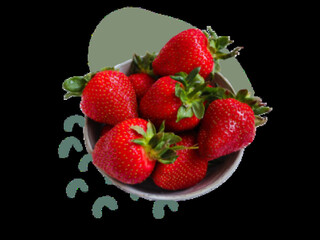 Green Shape With Green Semi-Circle Pattern