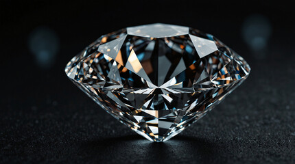 a large, clear diamond, 
