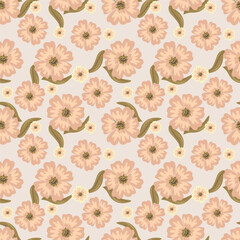 Textile and digital seamless floral vector design