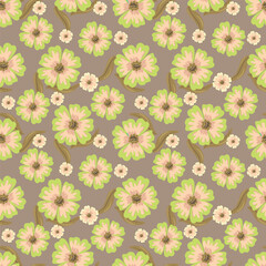 Textile and digital seamless floral vector design