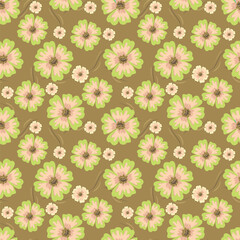 Textile and digital seamless floral vector design