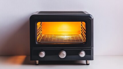 An oven toaster griller isolated on a white background 