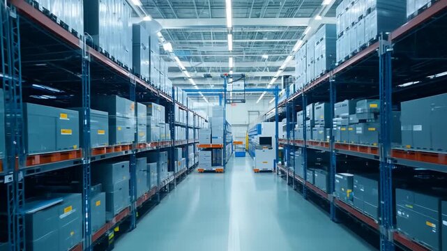 Tech-Savvy Storage With Organized Shelving & Inventory Generative AI