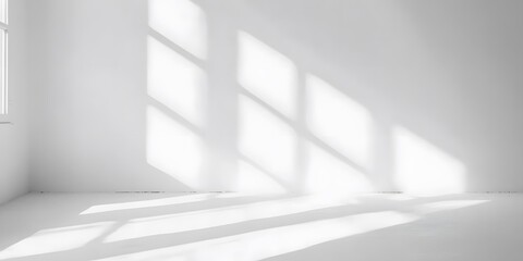 Obraz premium White Wall With Window Light