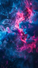 Fototapeta premium Abstract Smoke Background With Pink And Blue Colors
