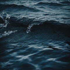 Obraz premium Discovering water’s unique textures through detailed close-up shots