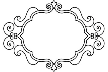 Vintage calligraphic frames. Ornate calligraphy frame, retro elegant ornamental borders, filigree floral ornaments for framed certificate template. Isolated vector decorative Victorian dividers set.  