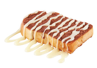 toast slice of bread with Ovaltine condensed milk