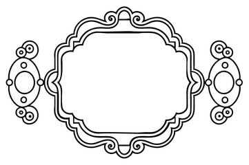 Vintage calligraphic frames. Ornate calligraphy frame, retro elegant ornamental borders, filigree floral ornaments for framed certificate template. Isolated vector decorative Victorian dividers set.  