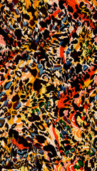 Seamless leopard pattern for fabric print