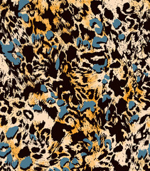 Seamless leopard pattern for fabric print