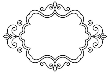 Vintage calligraphic frames. Ornate calligraphy frame, retro elegant ornamental borders, filigree floral ornaments for framed certificate template. Isolated vector decorative Victorian dividers set.  