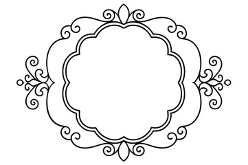 Vintage calligraphic frames. Ornate calligraphy frame, retro elegant ornamental borders, filigree floral ornaments for framed certificate template. Isolated vector decorative Victorian dividers set.  