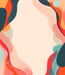 Abstract Colorful Background with Wavy Lines