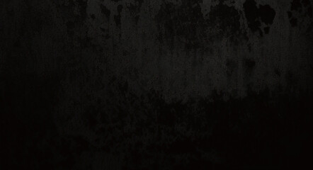 Obraz premium Fondo de hormigón con textura grunge negro oscuro. Panorama de fondo o textura de pizarra negra gris oscuro. Textura de hormigón negro vectorial. Fondo de pared de piedra. 