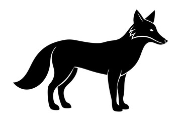 A Fox Silhouette Vector Illustration