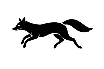 A Fox Silhouette Vector Illustration
