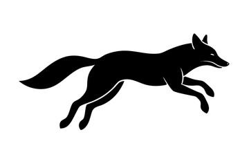 A Fox Silhouette Vector Illustration