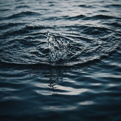 Gentle waves rolling onto a quiet beach, with the golden light of twilight creating a serene and peaceful atmosphere