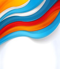 Abstract Colorful Wavy Background
