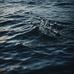 Obraz premium Gentle waves rolling over a sandy beach with a vibrant sunset casting a warm glow on the water’s surface