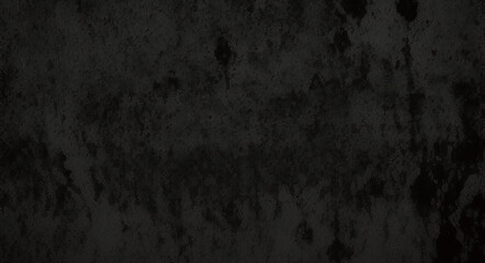 Fototapeta premium Fondo de hormigón con textura grunge negro oscuro. Panorama de fondo o textura de pizarra negra gris oscuro. Textura de hormigón negro vectorial. Fondo de pared de piedra. 