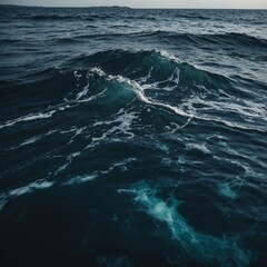 Shimmering surface of a calm lake reflecting the colorful hues of a sunset sky