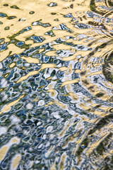 Detail of the water of a fountain