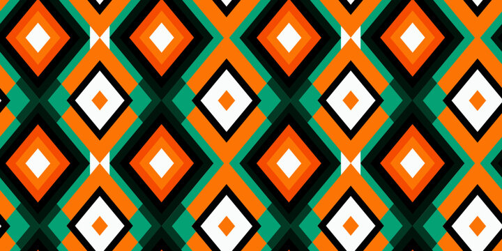 Seamless Navajo indian ethnic pattern. Native american heritage month. Tribal aztec geometric ornament. Vector illustration for design print, fabric, textile, paper