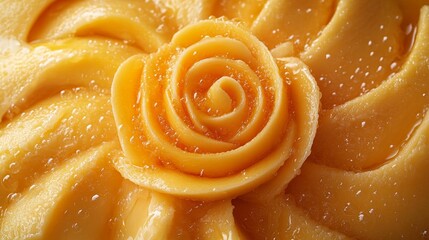 Close-up of a butter rose - generative ai