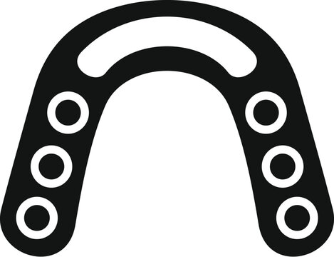 recommend clip art: Black removable denture is designed to replace missing teeth and provide a confident smile