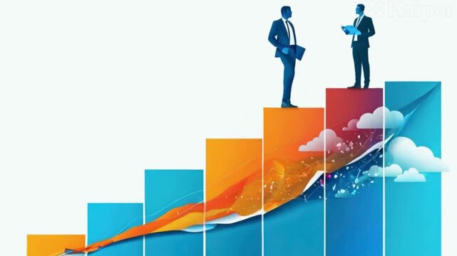 business man with graph