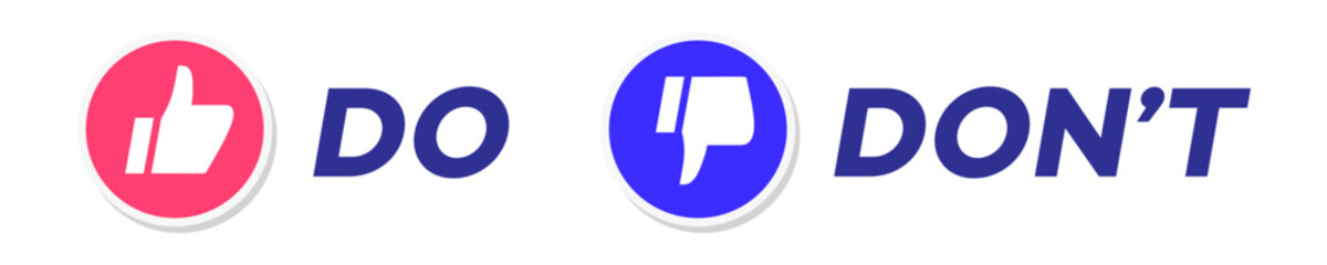 Do and dont infographic modern style