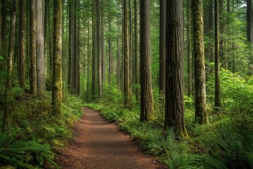 Obraz premium Serene Forest Pathway