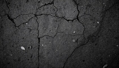 Obraz premium Black or dark gray rough grainy stone texture background, ai