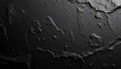 Fototapeta premium Black or dark gray rough grainy stone texture background, ai
