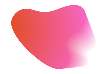 Vibrant liquid gradient style shapes